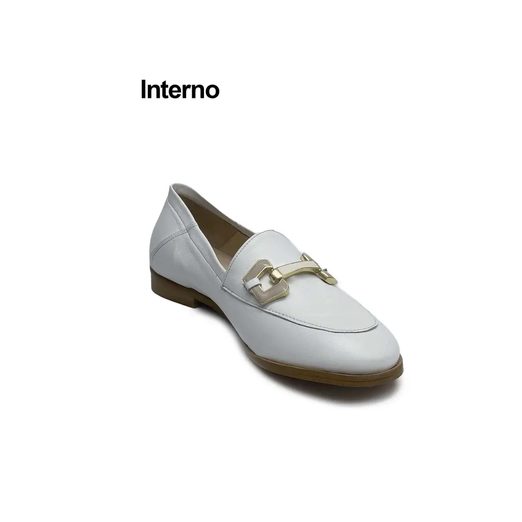 mocassino pelle bianco accessorio Interno.webp