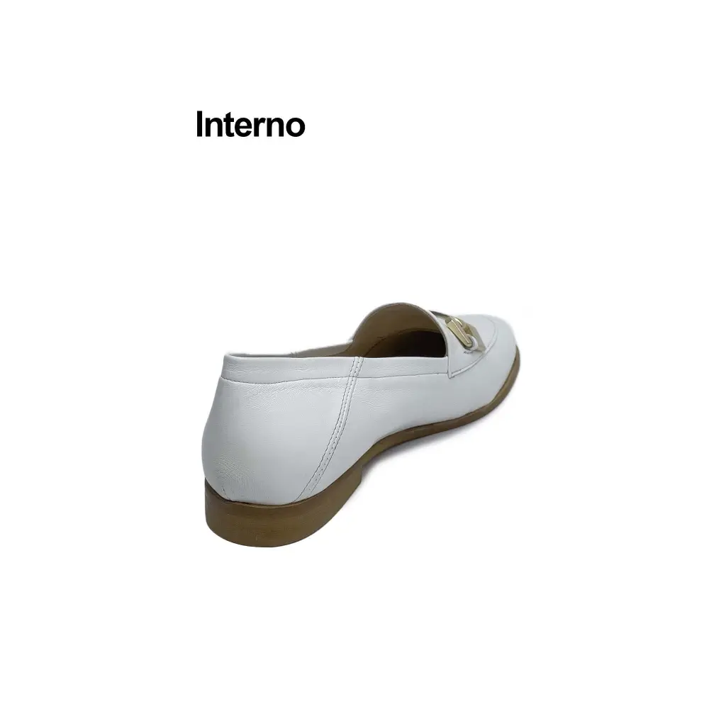 mocassino pelle bianco accessorio Interno dietro.webp